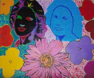 &quot;Variaciones Pop&quot;, mixta s / tela, 46 x 54 cm.